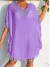 Lace Top W/ Fringes